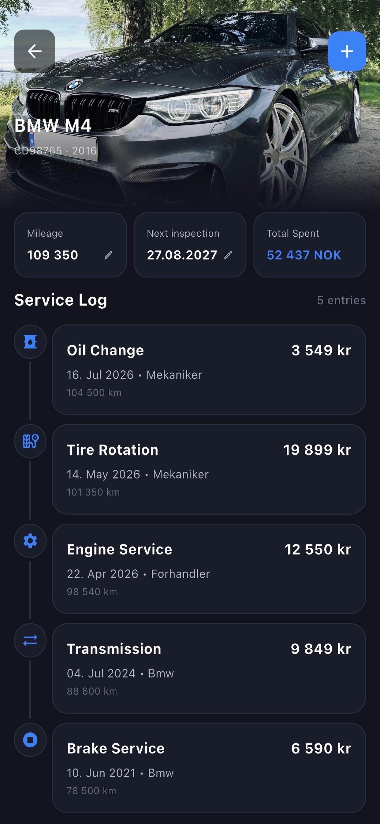 MainzIQ kjøretøydetaljer